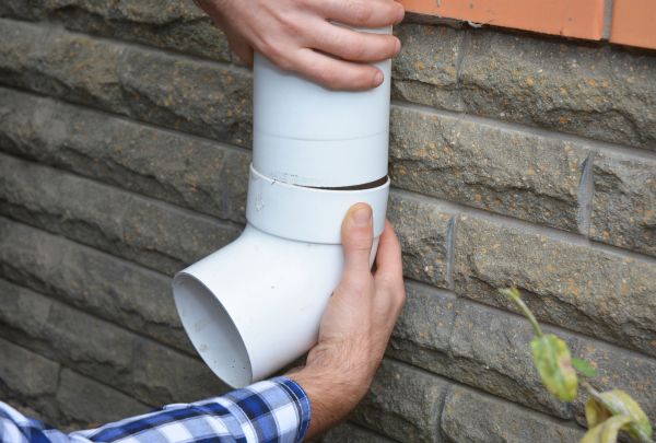 Drainage Downspout Repair in Mocksville