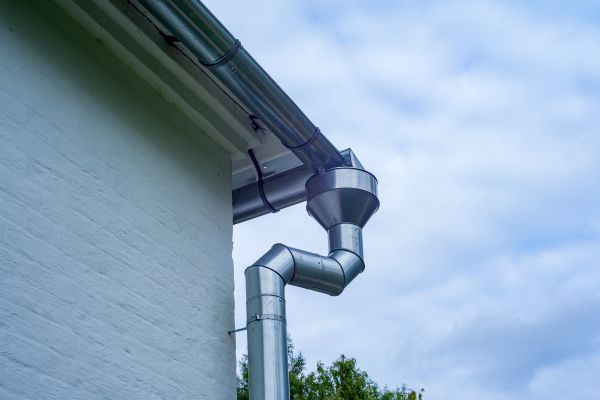 Metal Downspout Replacement in Mocksville