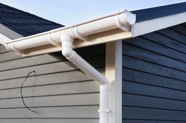 PVC Rain Gutter Installation in Mocksville